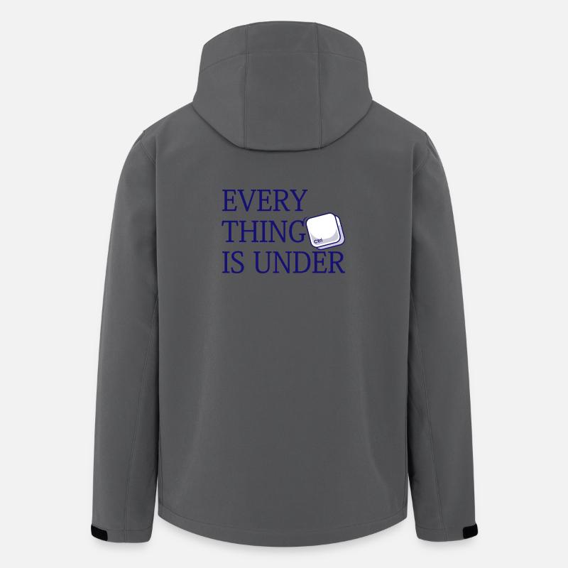 Alles steht unter Strg - Recycelte Männer Softshell-Jacke von Stanley/Stella - Anthrazit