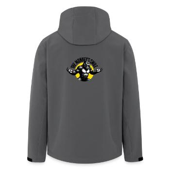 Roaring Gorilla - Men’s Recycled Softshell Jacket by Stanley/Stella - anthracite - Back - AI Model Male 185 light (185cm)