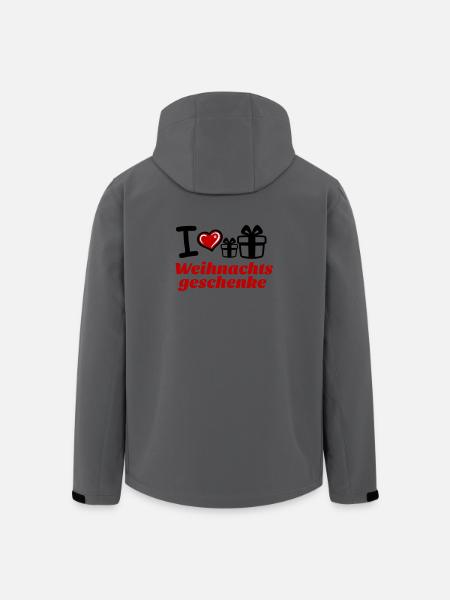 I Love Weihnachtsgeschenke - Recycelte Männer Softshell-Jacke von Stanley/Stella - Anthrazit
