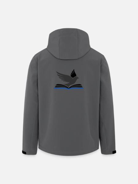 Bird flies out of book - Men’s Recycled Softshell Jacket by Stanley/Stella - anthracite