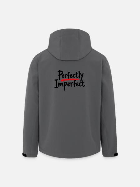 Perfectly Imperfect Statement für Selbstliebe - Recycelte Männer Softshell-Jacke von Stanley/Stella - Anthrazit