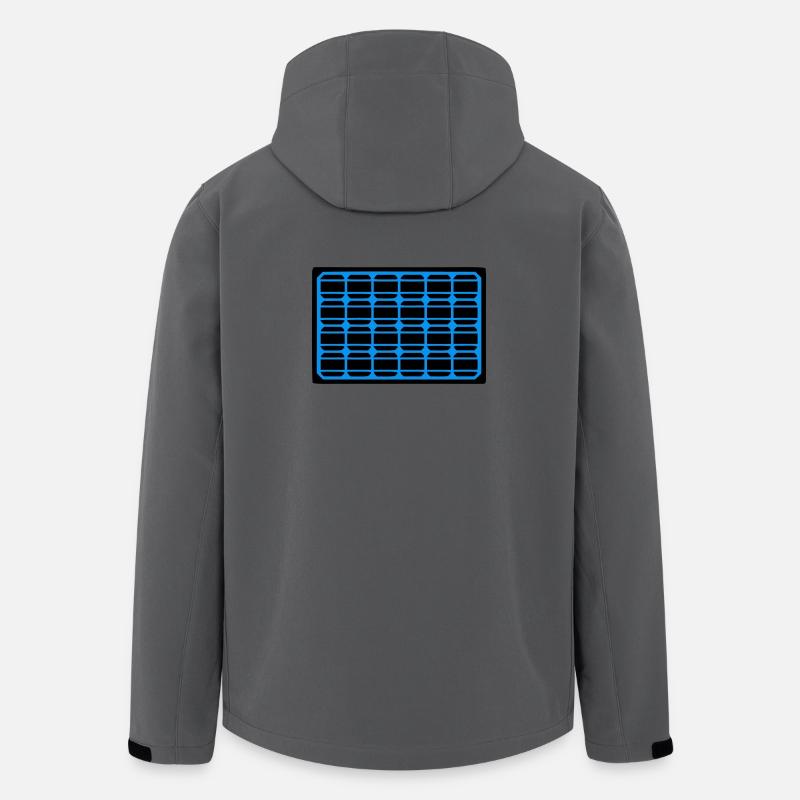 Solarpanel Photovoltaik Icon - Recycelte Männer Softshell-Jacke von Stanley/Stella - Anthrazit