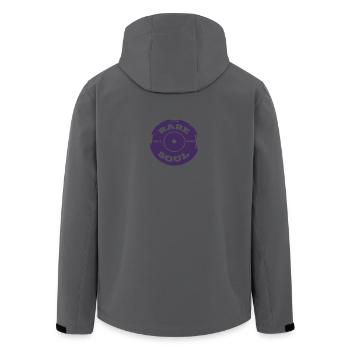 Rare Soul Vinyl Record Label 45 RPM face A - Veste softshell homme en polyester recyclé Stanley/Stella - charbon - Dos - AI Model Male 185 light (185cm)