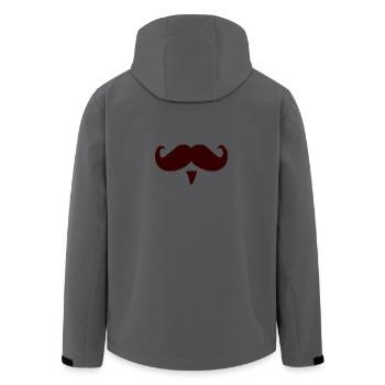 Cadeau de moustache moustache moustache - Veste softshell homme en polyester recyclé Stanley/Stella - charbon - Dos - AI Model Male 185 light (185cm)