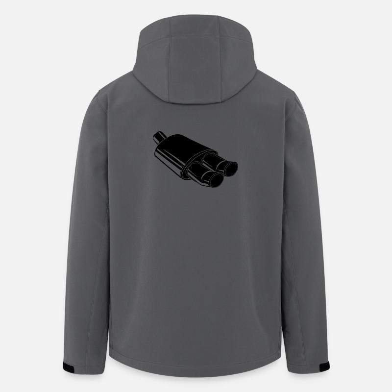 Autoauspuff Autoteile - Recycelte Männer Softshell-Jacke von Stanley/Stella - Anthrazit