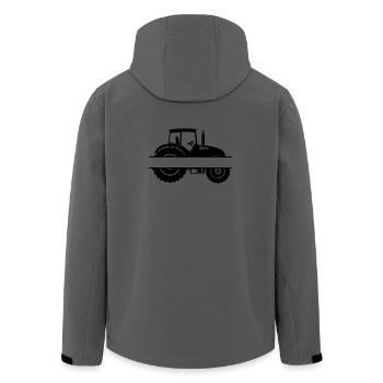 Ackerschlepper-Emblem - Recycelte Männer Softshell-Jacke von Stanley/Stella - Anthrazit - Hinten - AI Model Male 185 light (185cm)