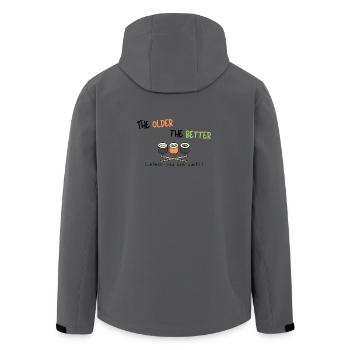 The Older the Better (Unless You Are Sushi) - Men’s Recycled Softshell Jacket by Stanley/Stella - anthracite - Back - AI Model Male 185 light (185cm)