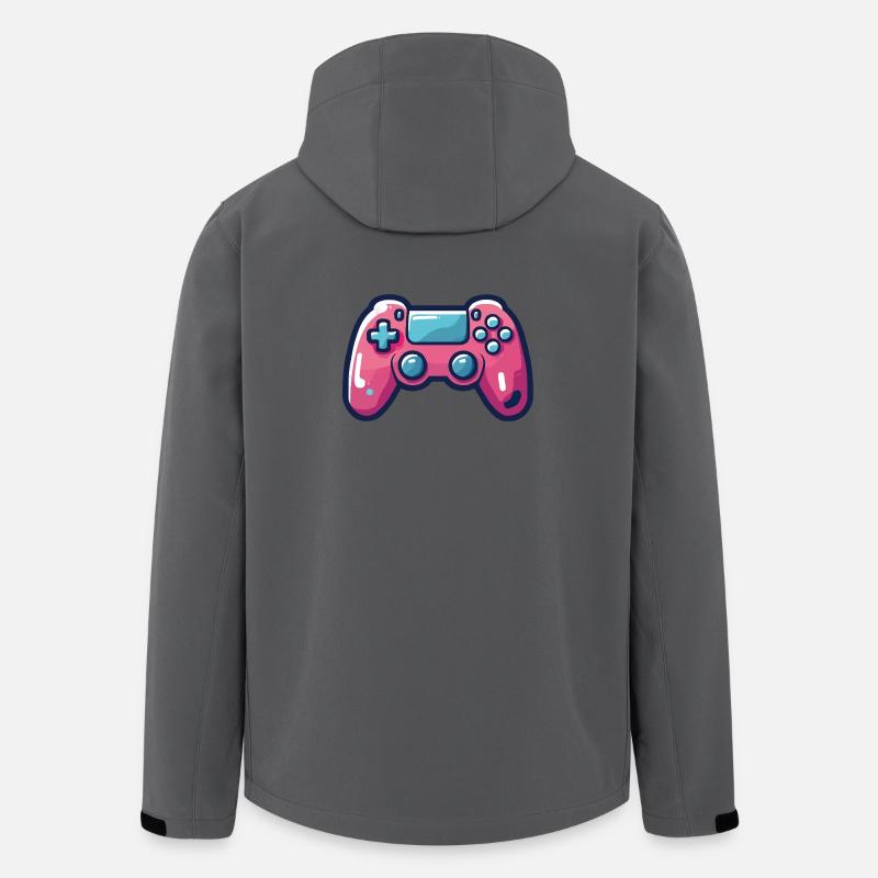 Gamer, Videospiel-Leidenschaft, Gamepad - Recycelte Männer Softshell-Jacke von Stanley/Stella - Anthrazit