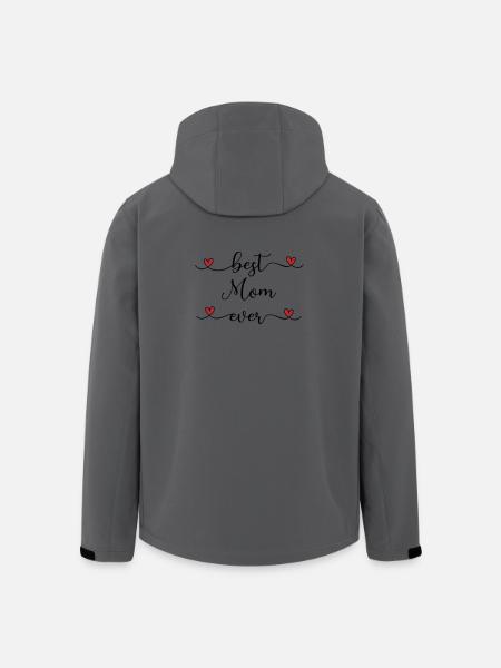 Mama-Herz-Geschenk - Recycelte Männer Softshell-Jacke von Stanley/Stella - Anthrazit