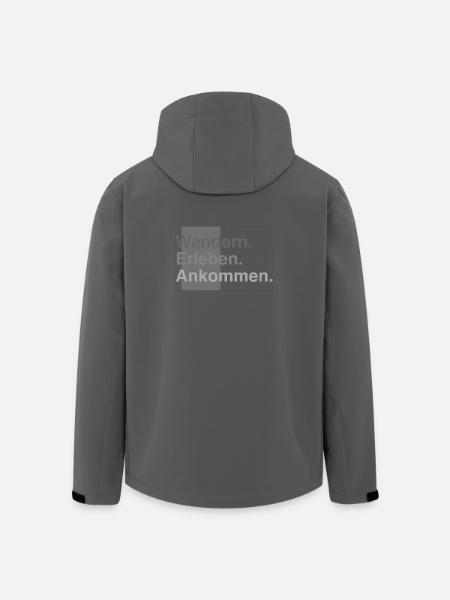 Wandern erleben - Recycelte Männer Softshell-Jacke von Stanley/Stella - Anthrazit