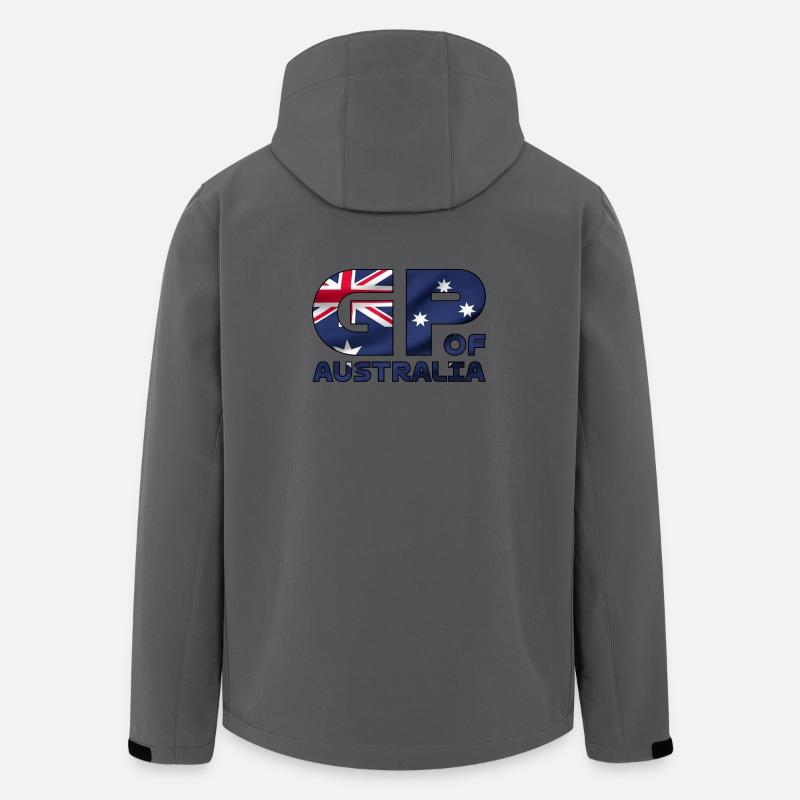 australia_gp - Recycelte Männer Softshell-Jacke von Stanley/Stella - Anthrazit