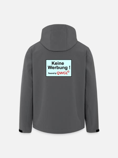 Keine Werbung powered by - Recycelte Männer Softshell-Jacke von Stanley/Stella - Anthrazit
