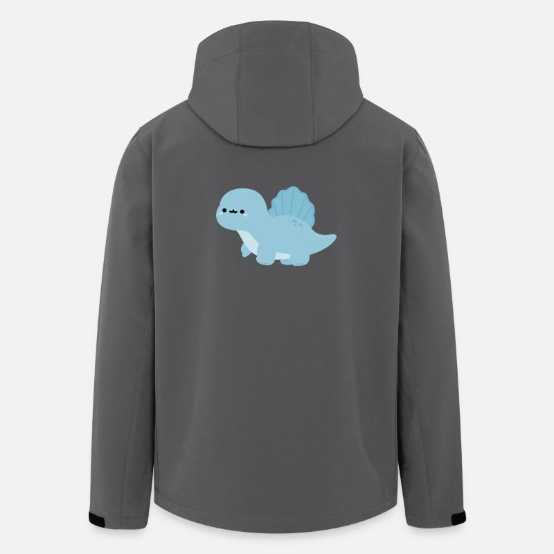 Spinosaurus Nelly - Recycelte Männer Softshell-Jacke von Stanley/Stella - Anthrazit