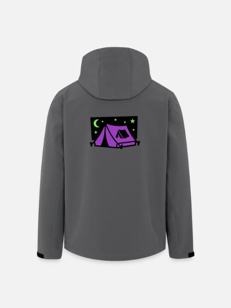 Festival Tent Night Logo - Men’s Recycled Softshell Jacket by Stanley/Stella - anthracite