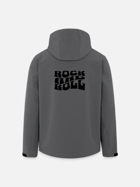Rock and Roll logo design - Men’s Recycled Softshell Jacket by Stanley/Stella - anthracite