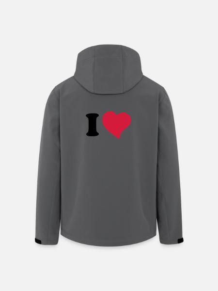 I love ... - Men’s Recycled Softshell Jacket by Stanley/Stella - anthracite