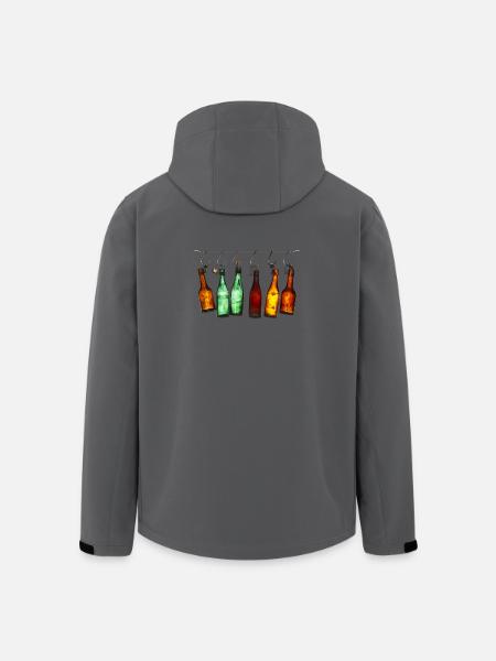 Hängende bunte Flaschen - Recycelte Männer Softshell-Jacke von Stanley/Stella - Anthrazit