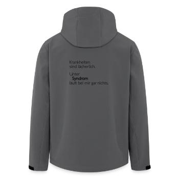 Syndrom - Recycelte Männer Softshell-Jacke von Stanley/Stella - Anthrazit - Hinten - AI Model Male 185 light (185cm)