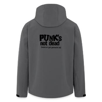Punk wenn gut - Recycelte Männer Softshell-Jacke von Stanley/Stella - Anthrazit - Hinten - AI Model Male 185 light (185cm)