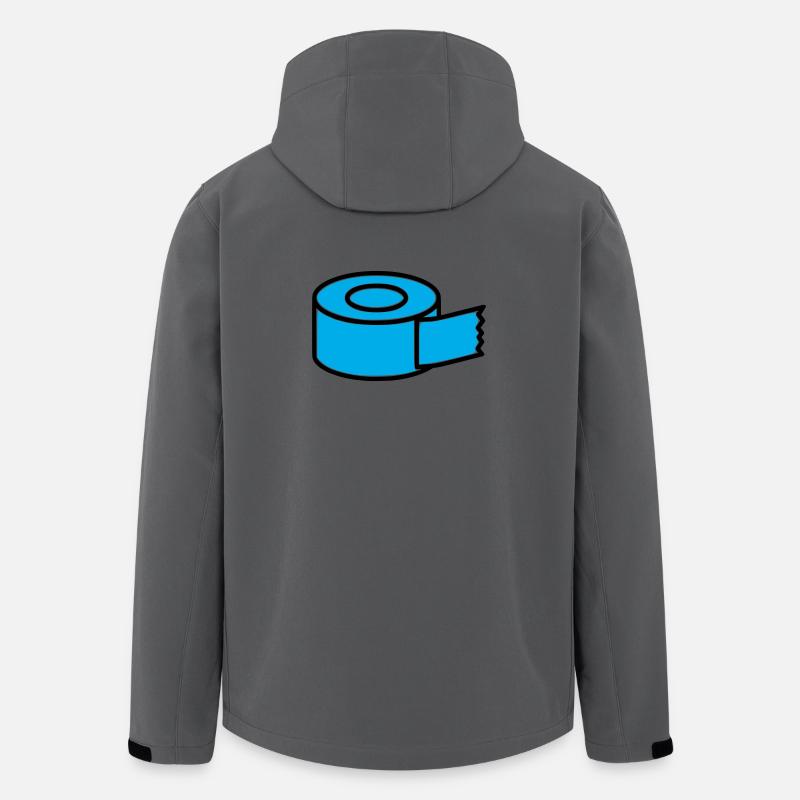 Tape Roll Comic - Veste softshell homme en polyester recyclé Stanley/Stella - charbon