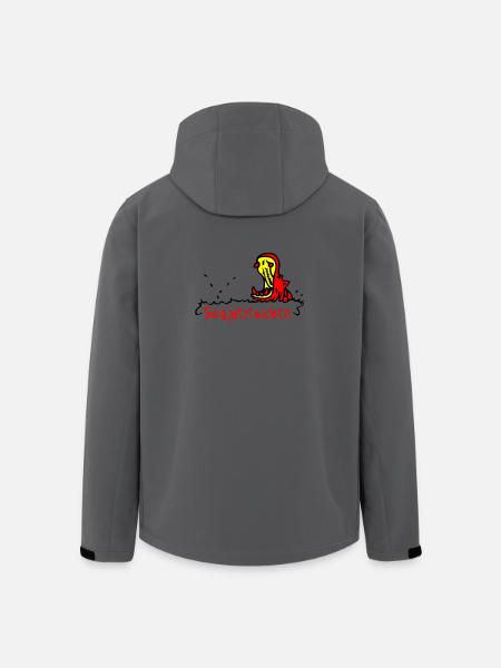 Hippo - Recycelte Männer Softshell-Jacke von Stanley/Stella - Anthrazit