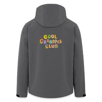 Cool Grandpas Club - Recycelte Männer Softshell-Jacke von Stanley/Stella - Anthrazit - Hinten - AI Model Male 185 light (185cm)
