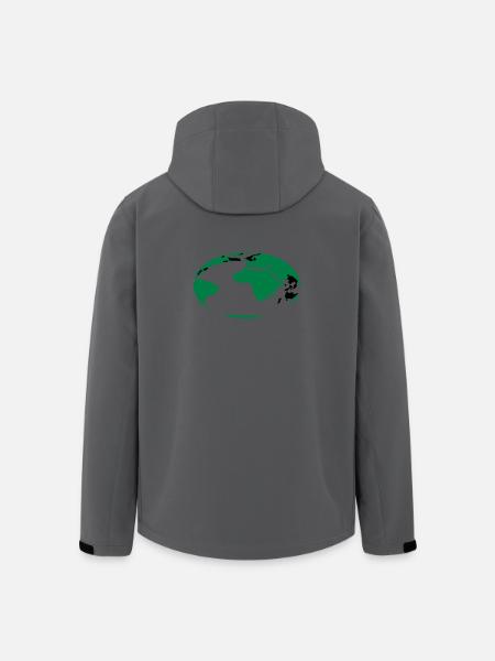 erdball_1 - Men’s Recycled Softshell Jacket by Stanley/Stella - anthracite