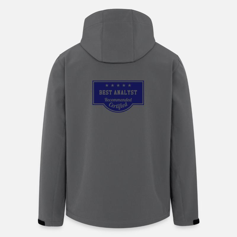 Best Analyst - Recycelte Männer Softshell-Jacke von Stanley/Stella - Anthrazit