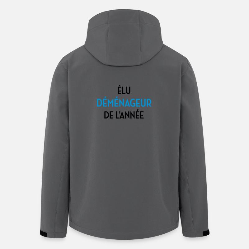 frachtführer / möbelpacker / mover / bewegen - Recycelte Männer Softshell-Jacke von Stanley/Stella - Anthrazit