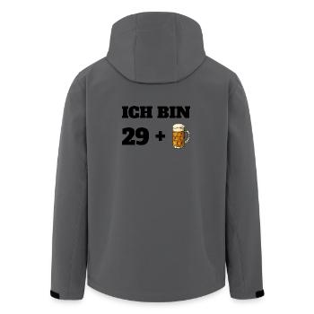 29 + 1 bière disant 30e anniversaire des hommes - Veste softshell homme en polyester recyclé Stanley/Stella - charbon - Dos - AI Model Male 185 light (185cm)