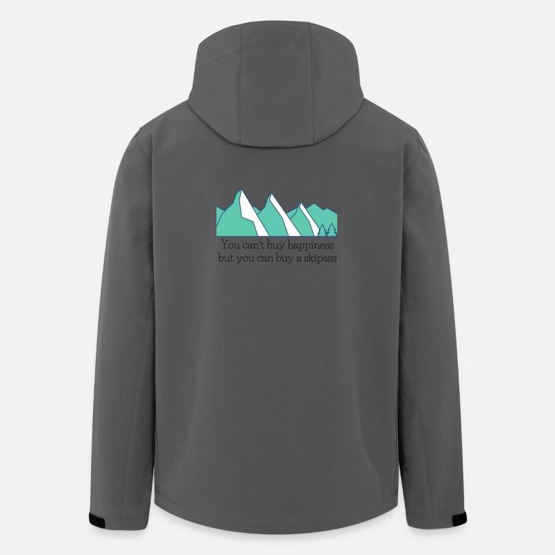 Skyline des Teal-Berges - Recycelte Männer Softshell-Jacke von Stanley/Stella - Anthrazit