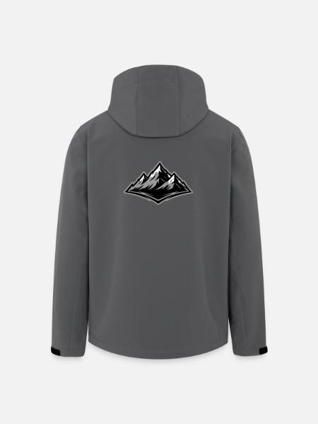 Mountains Symbol Alps - Men’s Recycled Softshell Jacket by Stanley/Stella - anthracite