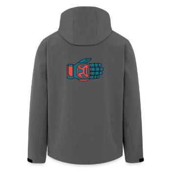 Sicherer Downhill Handschuh BMX - Recycelte Männer Softshell-Jacke von Stanley/Stella - Anthrazit - Hinten - AI Model Male 185 light (185cm)