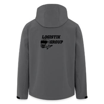 Logistik Group - Recycelte Männer Softshell-Jacke von Stanley/Stella - Anthrazit - Hinten - AI Model Male 185 light (185cm)