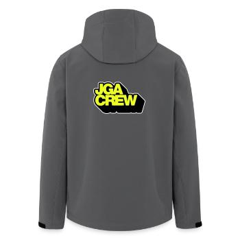 JGA-Crew 3D - Recycelte Männer Softshell-Jacke von Stanley/Stella - Anthrazit - Hinten - AI Model Male 185 light (185cm)