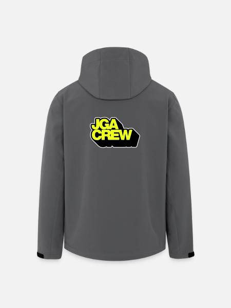 JGA-Crew 3D - Recycelte Männer Softshell-Jacke von Stanley/Stella - Anthrazit