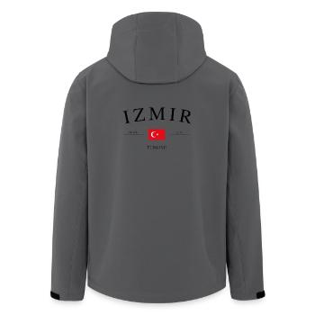 Izmir Türkei – Urlaub Souvenir & Geschenk - Recycelte Männer Softshell-Jacke von Stanley/Stella - Anthrazit - Hinten - AI Model Male 185 light (185cm)