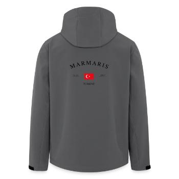 Marmaris Türkei – Urlaub Souvenir & Geschenk - Recycelte Männer Softshell-Jacke von Stanley/Stella - Anthrazit - Hinten - AI Model Male 185 light (185cm)