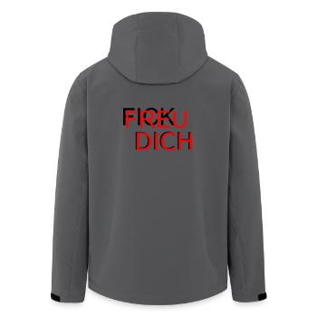 Fick Freu - Veste softshell homme en polyester recyclé Stanley/Stella - charbon - Dos - AI Model Male 185 light (185cm)