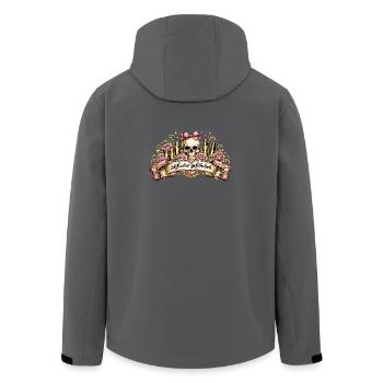 suess_aber_gefaehrlich - Recycelte Männer Softshell-Jacke von Stanley/Stella - Anthrazit - Hinten - AI Model Male 185 light (185cm)