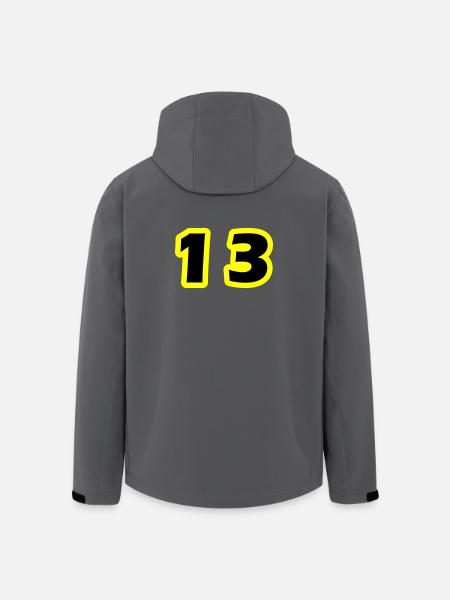 13 Number symbol - Men’s Recycled Softshell Jacket by Stanley/Stella - anthracite