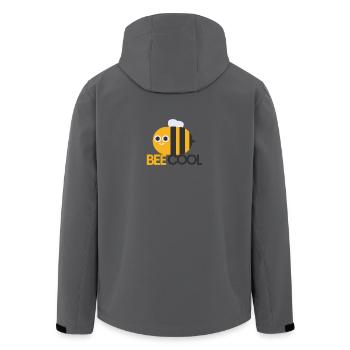 Bee cool - Coole Biene - Recycelte Männer Softshell-Jacke von Stanley/Stella - Anthrazit - Hinten - AI Model Male 185 light (185cm)
