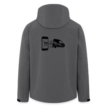 Achats et livraison en ligne - Veste softshell homme en polyester recyclé Stanley/Stella - charbon - Dos - AI Model Male 185 light (185cm)