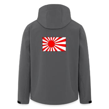 Logo du Dojo du Soleil Levant - Veste softshell homme en polyester recyclé Stanley/Stella - charbon - Dos - AI Model Male 185 light (185cm)