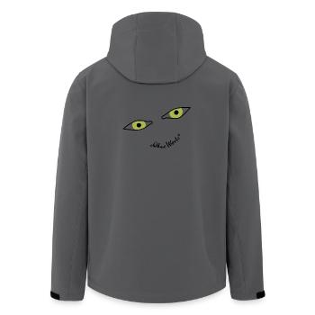 Ein lächelndes Gesicht das deine Sorgen vertreibt - Recycelte Männer Softshell-Jacke von Stanley/Stella - Anthrazit - Hinten - AI Model Male 185 light (185cm)