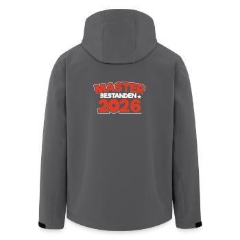 Master 2026 Masterabschluss Promotion Sponsion - Recycelte Männer Softshell-Jacke von Stanley/Stella - Anthrazit - Hinten - AI Model Male 185 light (185cm)