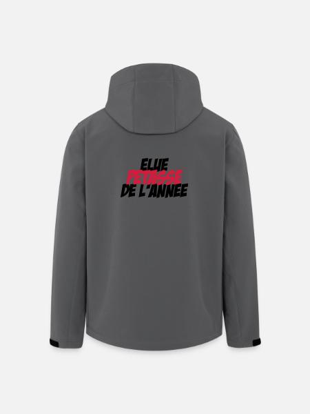 Elu Pétasse de l'année ! - Veste softshell homme en polyester recyclé Stanley/Stella - charbon