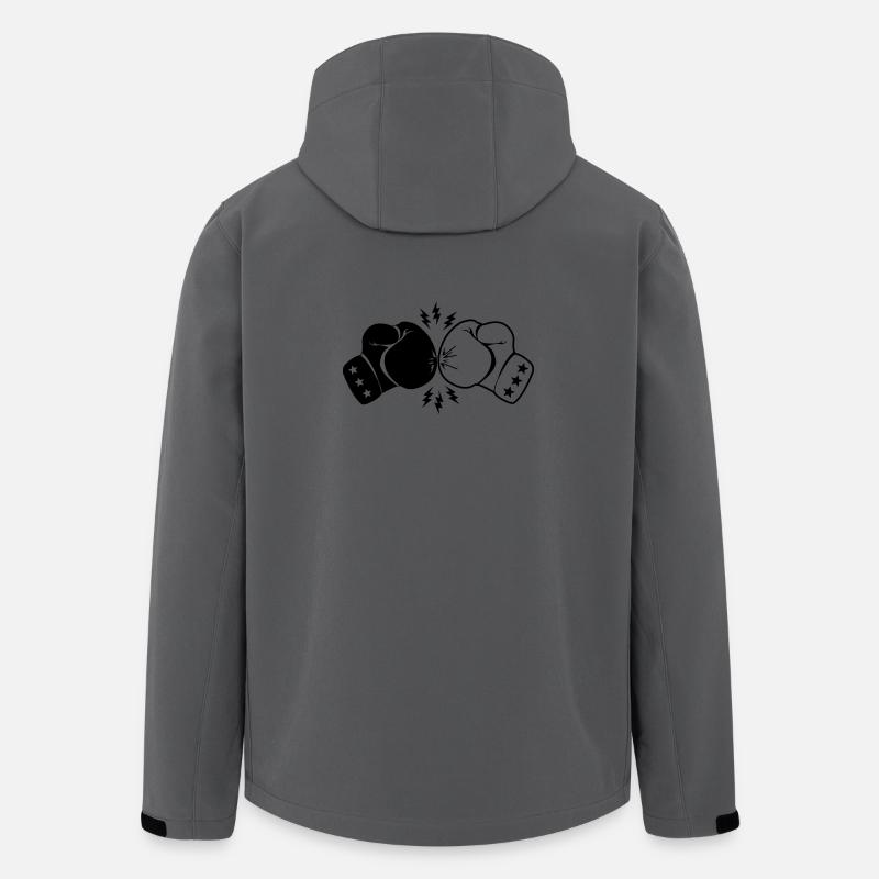 Boxboxhandschuhe Kontakt mit Blitz - Recycelte Männer Softshell-Jacke von Stanley/Stella - Anthrazit