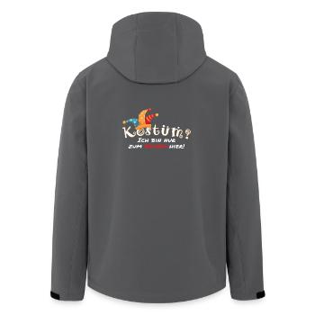 Faschings Kostüm? - Recycelte Männer Softshell-Jacke von Stanley/Stella - Anthrazit - Hinten - AI Model Male 185 light (185cm)