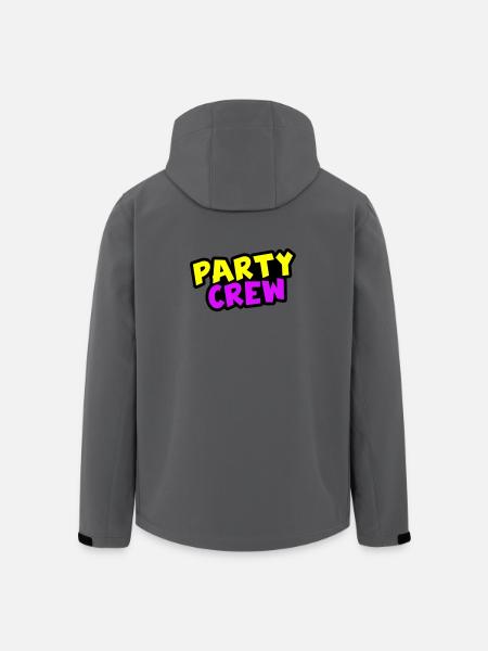 Équipe de fête - Veste softshell homme en polyester recyclé Stanley/Stella - charbon